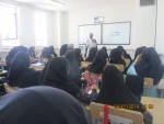 حضور جناب آقای جمالی معاون دفتر نهاد رهبری در کلاس درسی آموزشکده و سخنرانی در مورد واقعه طبس 2