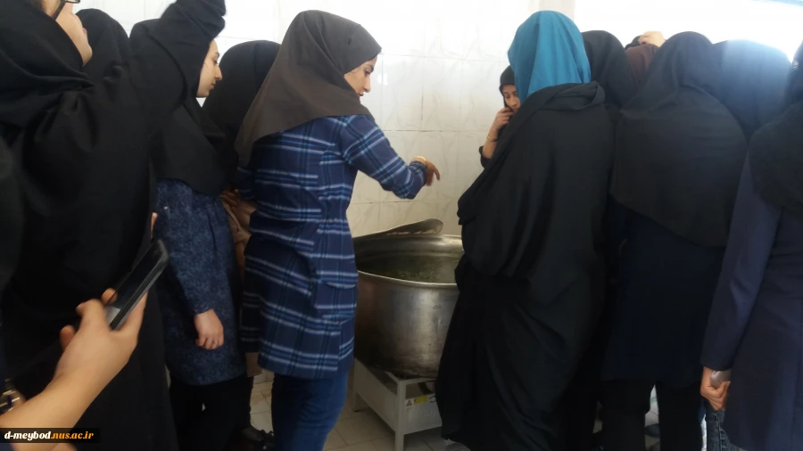 مراسم آشپزی  توسط دانشجویان