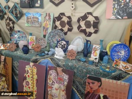 شرکت آموزشکده فنی دختران میبد در نمایشگاه دستاوردهای دانشجویان آموزشکده های فنی و حرفه ای استان 2