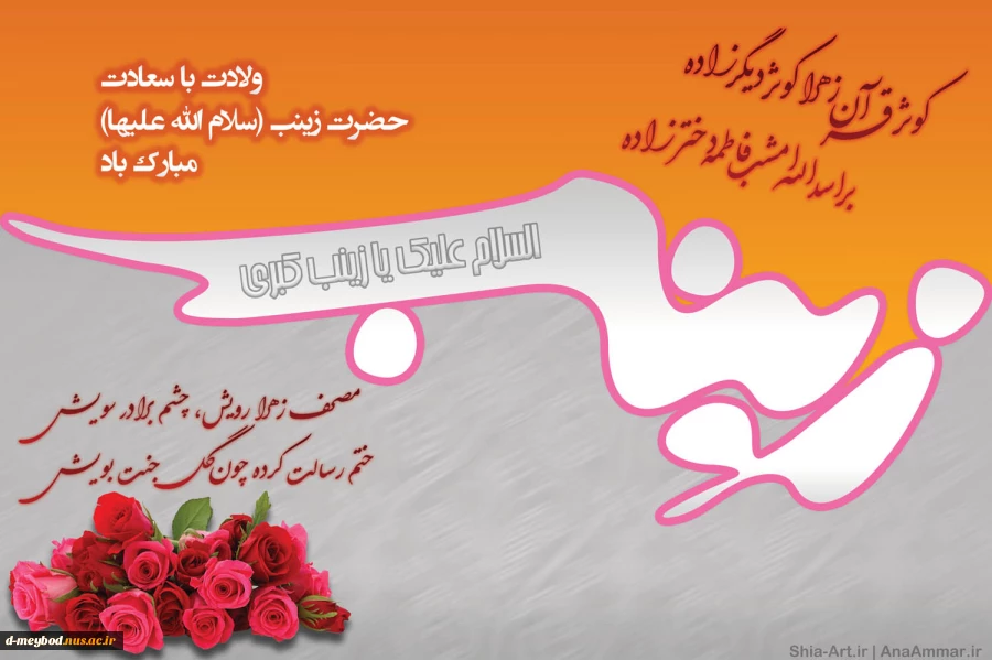 میلاد حضرت زینب (س) و روز پرستار مبارک باد. 2