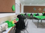 مشارکت آموزشکده فنی دختران میبد در تولید لباسهای بیمارستانی 3