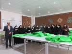 مشارکت آموزشکده فنی دختران میبد در تولید لباسهای بیمارستانی 6