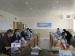 بازدید دکتر زمانی معاونت اداری مالی دانشگاه فنی ودکتر ضرغامی مدیر کل حقوقی دانشگاه از آموزشکده فنی دختران میبد 9