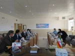 بازدید دکتر زمانی معاونت اداری مالی دانشگاه فنی ودکتر ضرغامی مدیر کل حقوقی دانشگاه از آموزشکده فنی دختران میبد 3