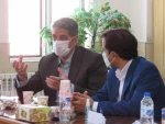 بازدید دکتر زمانی معاونت اداری مالی دانشگاه فنی ودکتر ضرغامی مدیر کل حقوقی دانشگاه از آموزشکده فنی دختران میبد 6
