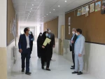 بازدید دکتر زمانی معاونت اداری مالی دانشگاه فنی ودکتر ضرغامی مدیر کل حقوقی دانشگاه از آموزشکده فنی دختران میبد 7