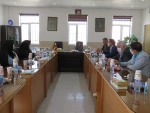 بازدید دکتر زمانی معاونت اداری مالی دانشگاه فنی ودکتر ضرغامی مدیر کل حقوقی دانشگاه از آموزشکده فنی دختران میبد 5