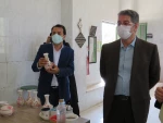 بازدید دکتر زمانی معاونت اداری مالی دانشگاه فنی ودکتر ضرغامی مدیر کل حقوقی دانشگاه از آموزشکده فنی دختران میبد 10