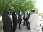 بازدید دکتر زمانی معاونت اداری مالی دانشگاه فنی ودکتر ضرغامی مدیر کل حقوقی دانشگاه از آموزشکده فنی دختران میبد 12