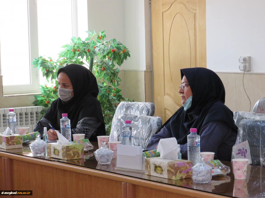 بازدید دکتر سلطانی معاون مدیر کل آموزش وهیات همراهاز آموزشکده فنی دختران میبد 3