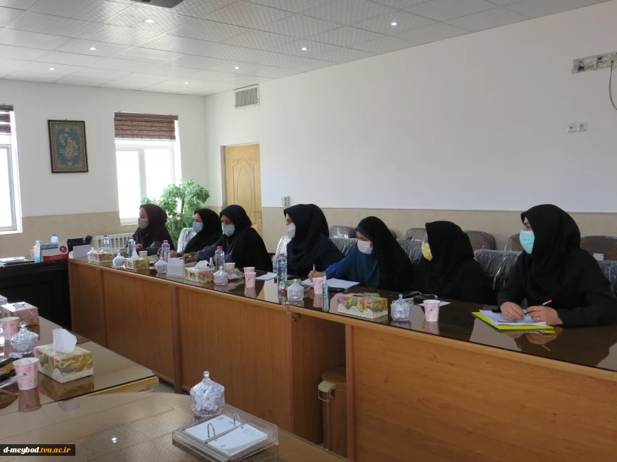 بازدید دکتر سلطانی معاون مدیر کل آموزش وهیات همراهاز آموزشکده فنی دختران میبد 9