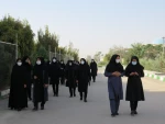 برگزاری پیاده روی نمادین  کارکنان   آموزشکده فنی دختران میبد به مناسبت اربعین حسینی  5