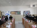برگزاری جلسه حلقه صالحین همزمان با شهادت حضرت معصومه (س)در آموزشکده فنی دختران میبد 2