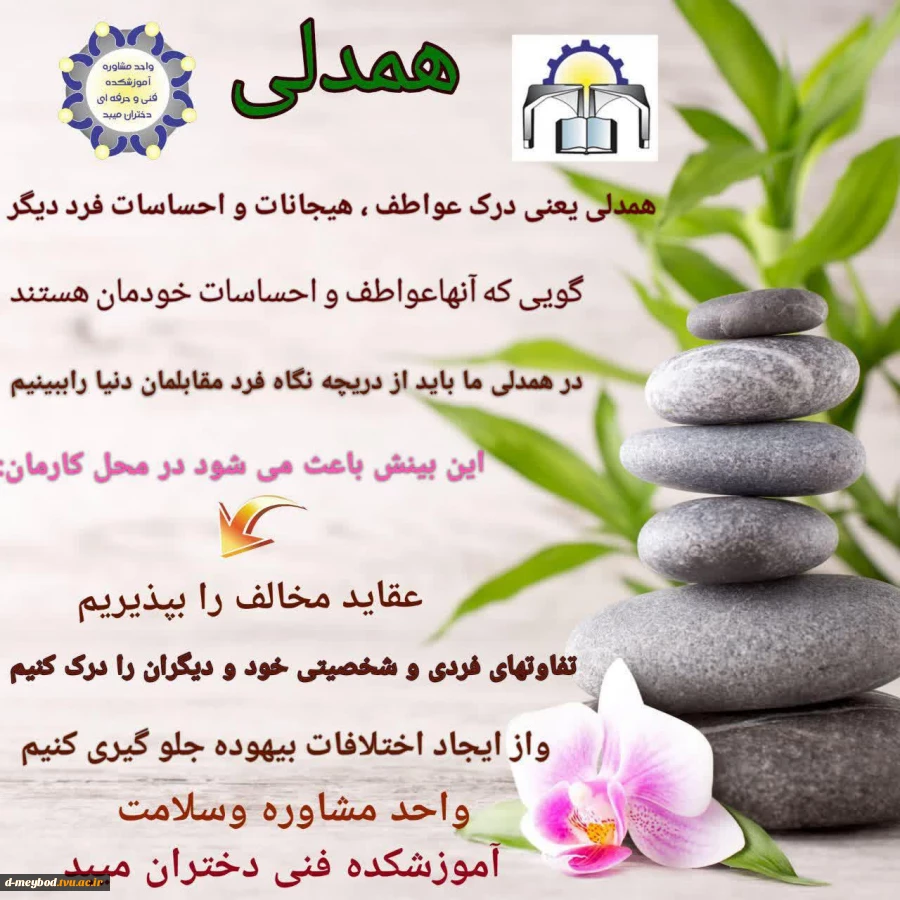 برگزاری وبینارمهارت  همدلی با سخنرانی دکتر اسمعیلی در آموزشکده فنی دختران میبد 2
