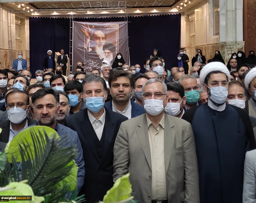 آیین تجدید میثاق دانشگاهیان دانشگاه فنی و حرفه ای با آرمان های امام خمینی(ره) و تجدید بیعت با مقام معظم رهبری(مدظله العالی) برگزار شد
 2