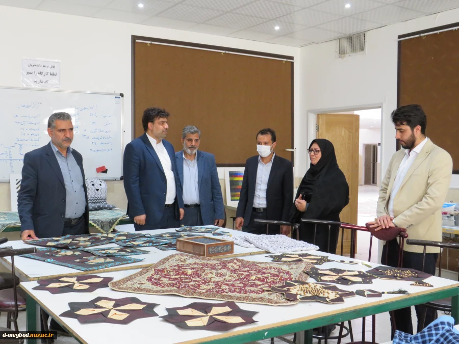بازدید دکتر خسرویان، رئیس دانشگاه فنی و حرفه ای کشور از مرکز آموزشکده فنی دختران میبد 5