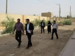 بازدیدمهندس رفیعی ودکتر زادزکی از طرح های عمرانی آموزشکده فنی دختران میبد 7