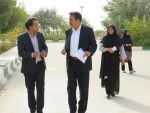 بازدیدمهندس رفیعی ودکتر زادزکی از طرح های عمرانی آموزشکده فنی دختران میبد 5