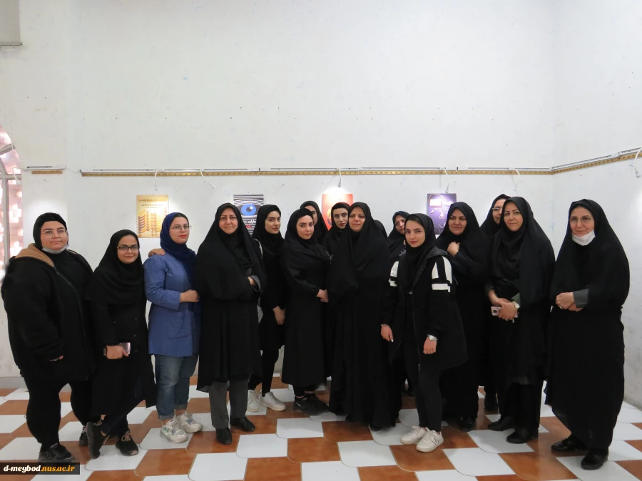 برگزاری نمایشگاه پوستر توسط دانشجویان گرافیک آموزشکده فنی دختران میبد 3