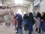 بازدید دانشجویان رشته سرامیک از کارخانه لعاب اردکان 6
