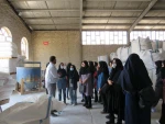 بازدید دانشجویان رشته سرامیک از کارخانه لعاب 3