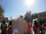 برگزاری کارگاه آموزشی چادر زنی با مشارکت واحد هلال احمر شهرستان در آموزشکده فنی دختران میبد 2