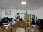 نشست اولین جشنواره ملی فرهنگی هنری و دانش بنیان در حوزه‌ عفاف و حجاب در دانشگاه ملی مهارت واحد دختران میبد  با موضوع جشنواره فردخت
 4