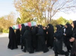 وداعی سخت و شیرین با شهید گمنام در آموزشکده ملی مهارت دختران میبد 3