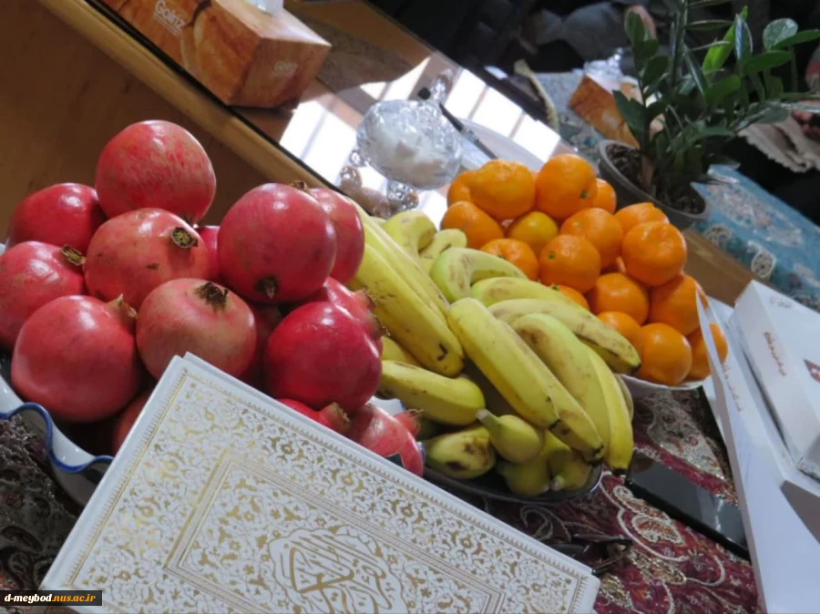 نشست صمیمانه ریاست آموزشکده ملی مهارت دختران میبد با کارکنان مرکز به مناسبت پاسداشت مراسم آیینی شب یلدا 5