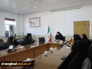 برگزاری جلسه ریا ست با واحد دانشجویی وسرپرستهای خوابگاه شقایق آموزشکده ملی مهارت دختران میبد 5