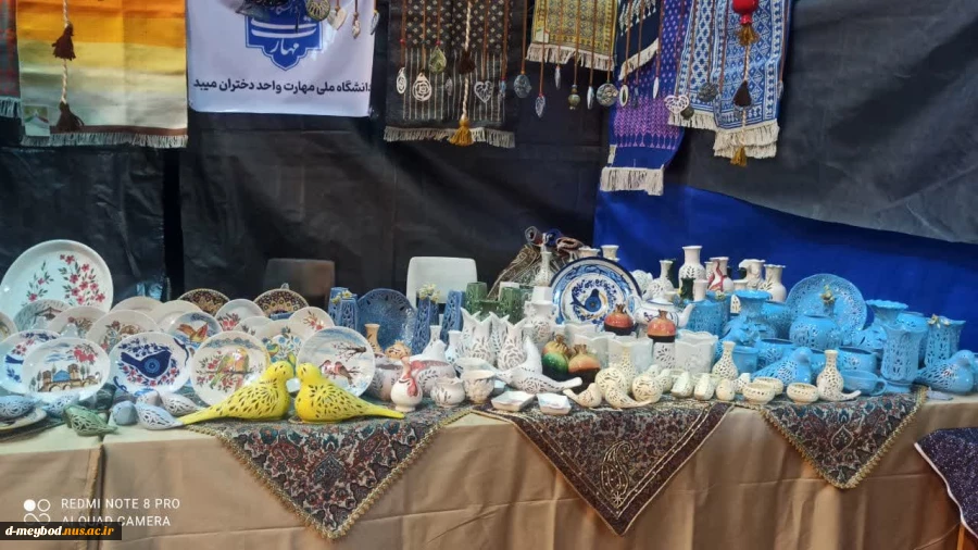 حضور آموزشکده ملی مهارت دختران میبد در هشتمین بازارچه دانشجویی ودستاوردهای مراکز دانشگاه ملی مهارت 9