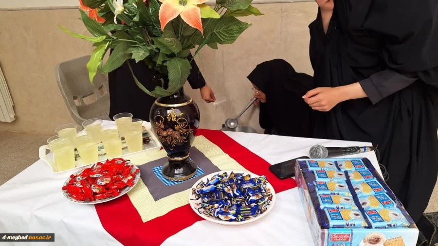 برپایی ایستگاه صلواتی در آستانه ولادت امام رضا (ع) در آموزشکده ملی مهارت دختران میبد 3