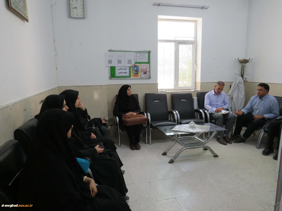 حضور هیأت نظارت، ارزیابی و تضمین کیفیت آموزش عالی دانشگاه ملی مهارت در آموزشکده  دختران میبد 7