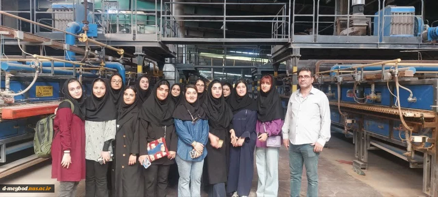 بازدید دانشجویان آموزشکده ملی مهارت از شرکت کاشی گلچین 2