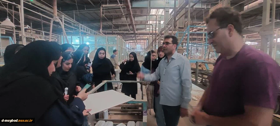 بازدید دانشجویان آموزشکده ملی مهارت از شرکت کاشی گلچین 5