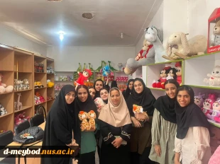 بازدید دانسجویان رشته طراحی دوخت از کارگاه تولید عروسک پرمون میبد 2
