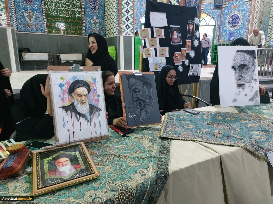 ورکشاپ زنده دانشجویان آموزشکده ملی مهارت دختران میبد در سالگرد ارتحال رهبیر کبیر انقلاب 4