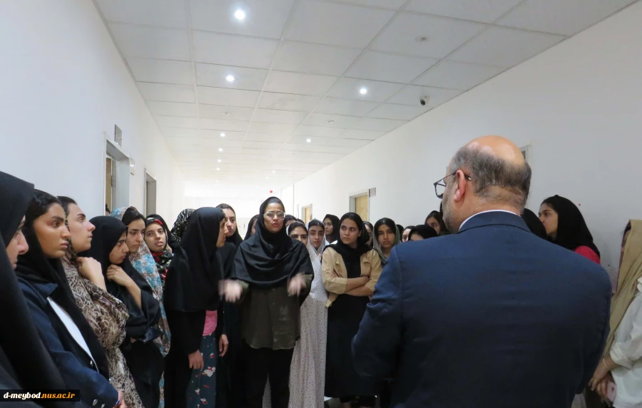 بازدید دکتر شمامی مدیر کل محترم امور دانشجویی دانشگاه ملی مهارت از آموزشکده ملی مهارت دختران میبد 3
