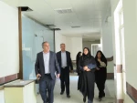 بازدید دکتر عمرانی نماینده نظارت استان از روند بازسازی خوابگاه دختران میبد 3