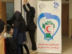 برپایی ایستگاه سلامت توسط کانون هلال احمر آموزشکده ملی مهارت دختران میبد 2