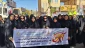 حضور پرشور کارمندان ودانشجویان آموزشکده ملی مهارت دختران میبد در راهپیمایی 13 آبان