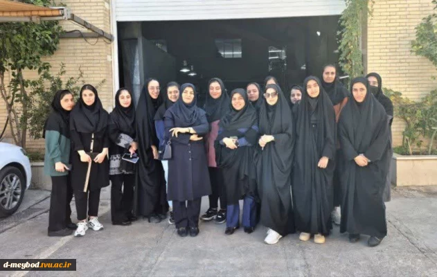 بازدید دانشجویان دانشگاه ملی مهارت (واحد دختران میبد) از شرکت کیان جامه یزد