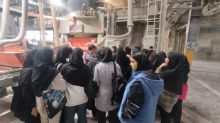 بازدید دانشجویان آموزشکده ملی مهارت دختران میبد از کارخانه کاشی ایفا سرام 4