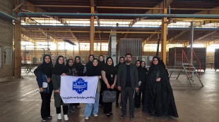 بازدید دانشجویان آموزشکده ملی مهارت دختران میبد از کاشی درسا سرام میبد 5