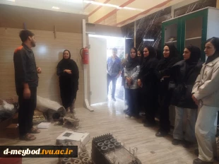 بازدید علمی دانشجویان کامپیوتر از کارگاه کارآفرینی در میبد 4