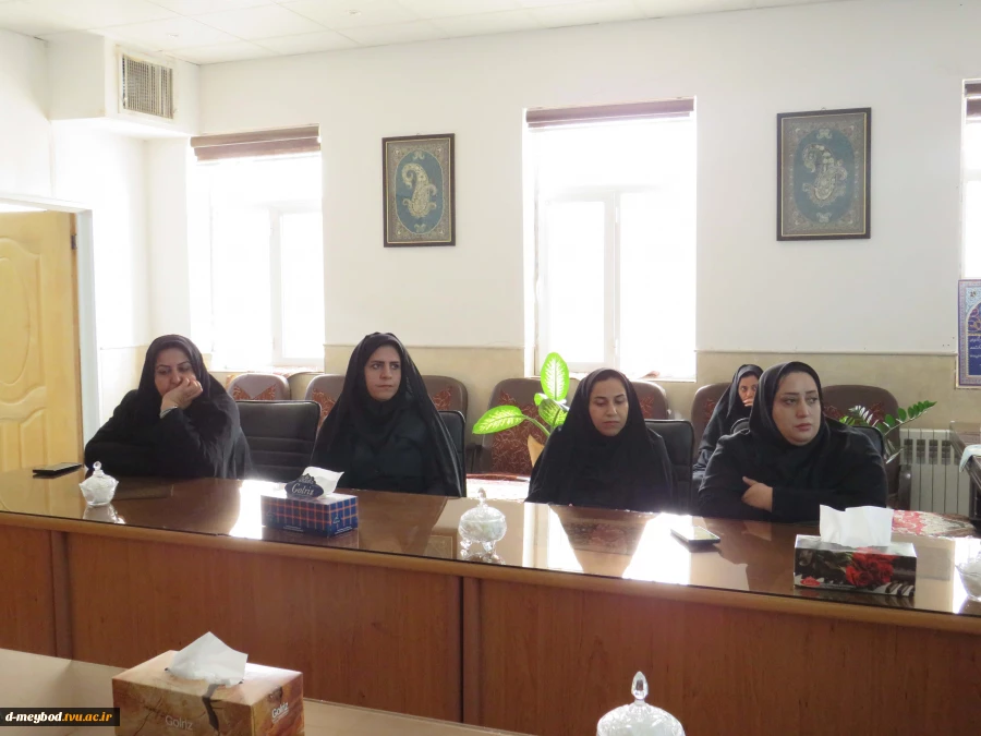 برگزاری جلسه تخصصی آموزشی با حضور دکتر امیدپناه ودکتر عمرانی در آموزشکده ملی مهارت دختران میبد 4