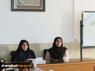 برگزاری جلسه تخصصی آموزشی با حضور دکتر امیدپناه ودکتر عمرانی در آموزشکده ملی مهارت دختران میبد 6