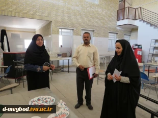 بازدید ریاست  آموزشکده ملی مهارت دختران میبد از کارگاه سرامیک 9