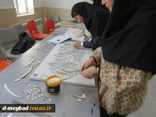 کلاس‌های عملی دانشگاه ملی مهارت - آموزشکده دختران میبد، به صورت حضوری برگزار گردید 2