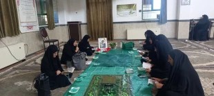 برگزاری مراسم عزاداری حضرت ابا عبدالله الحسین (ع) و گرامیداشت وداع و تشییع رهبر شهید در آموزشکده ملی مهارت دختران میبد  4